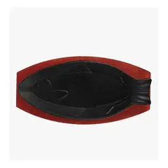 GENERICO - Sarten De Hierro Fundido Modelo Pez Con Base De Madera