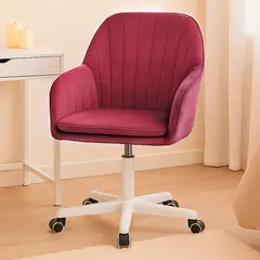 BUCKINGHAM - Silla Giratoria de Escritorio Oficina Soft Rosado Bean