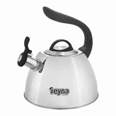 Reyna - Tetera Elegance acero inoxidable de 3 Litros (color plateado)