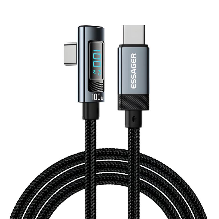 Cable de Carga Rápida 100W Tipo C ideal para Android y MacBook