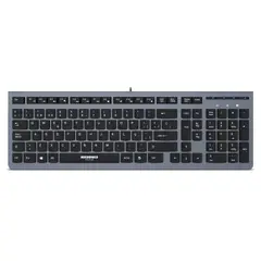 MICRONICS - Teclado Oficina Multimedia Teclas Chocolate Milano MIC K704x