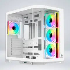 ANTRYX - CASE FX 800 WHITE, INFINITY ARGB FAN X4, USB TIPO-C (AC-FX800W)
