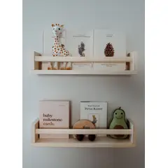 GENERICO - Repisa Librero Montessori Flotante de Madera Pino