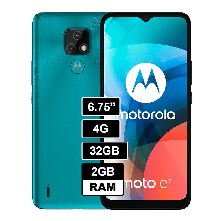 CELULAR E7 32GB - 2GB AZUL AQUA