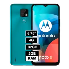 MOTOROLA - CELULAR E7 32GB - 2GB AZUL AQUA