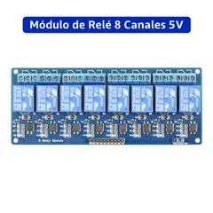 GENERICO - Módulo Relé Rele Relay de 8 Canales 5VAislamiento Disparador de Bajo Nivel