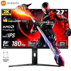 XIAOMI - Monitor gaming G Pro 27i de 27 2K QHD Fast IPS 180Hz 1Ms