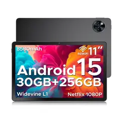 DOOGEE - Tablet U11 Pro IPS 11 pulgadas HD 30GB RAM+256GB ROM, 8580mAh, Negro