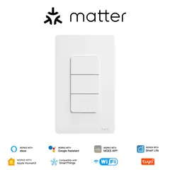 GENERICO - MOES INTERRUPTOR INTELIGENTE - 3 ENTRADA - TRIPLE