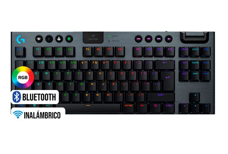 TECLADO G915 X TKL INALAMBRICO LIGHTSPEED BLUETOOTH RGB KEYCONTROL