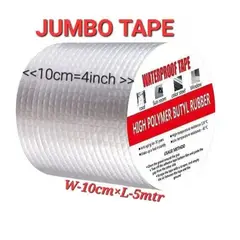 GENERICO - CINTA IMPERMEABLE PARA REPARACIÓN DE FUGAS DE AGUA 10 CM X 5 MT