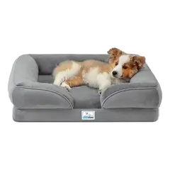 U BUY - Cama Ortopédica Gg 89 Cm L Gris Gris