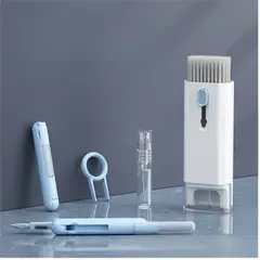 GENERICO - KIT DE LIMPIEZA DE TECLADO ELECTRÓNICO 7 EN 1 CELESTE