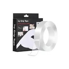 GENERICO - CINTA MÁGICA SILICONA 3MT GRUESA DOBLE CARA SUPER ADHESIVA