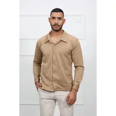 GENERICO - Camisa Manga Larga Casual HEDS color Beige