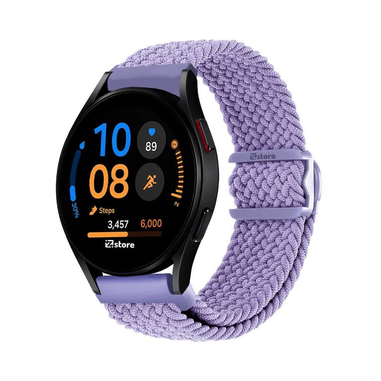 Correa de Nylon Para Samsung Galaxy Watch FE con Broche Lila