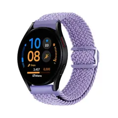 GENERICO - Correa de Nylon Para Samsung Galaxy Watch FE con Broche Lila
