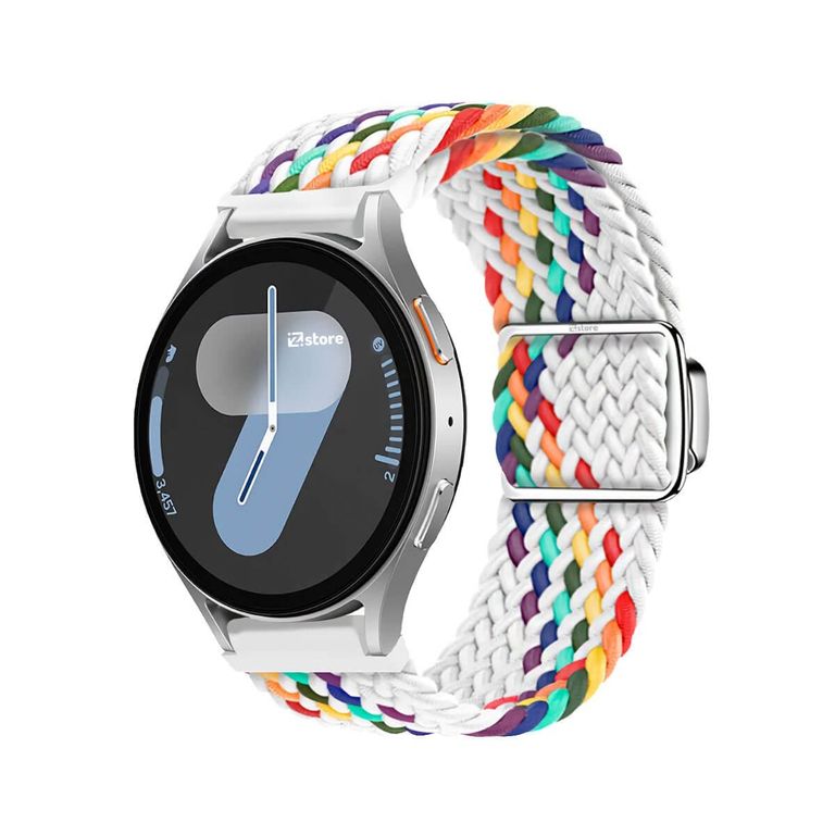 Correa de Nylon Para Samsung Galaxy Watch 7 con Broche Magnético Multicolor