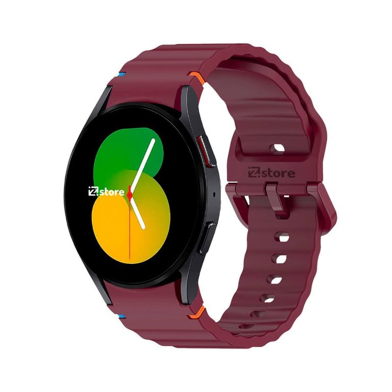 Correa Silicona Para Samsung Galaxy Watch 5 Liner Vino