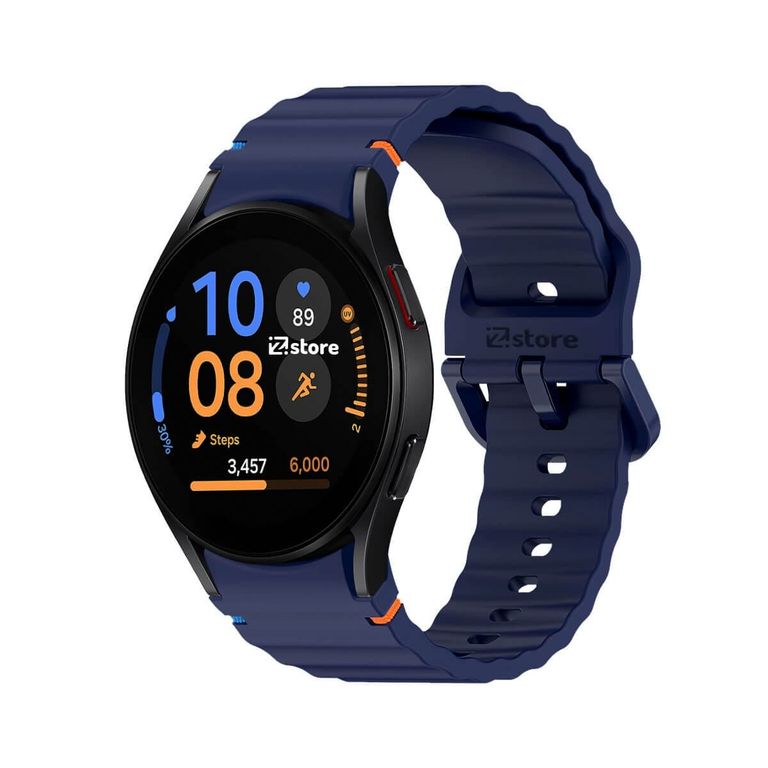 Correa Silicona Para Samsung Galaxy Watch FE Liner Azul oscuro