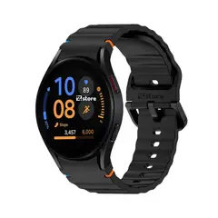 GENERICO - Correa Silicona Para Samsung Galaxy Watch FE Liner Negro
