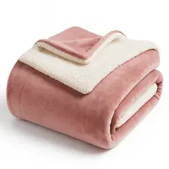 GENERICO - FRAZADA MANTA CARNERO SHERPA DOBLE CARA 2.0 PLAZAS