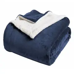 GENERICO - FRAZADA MANTA CARNERO SHERPA DOBLE CARA QUEEN