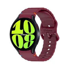 GENERICO - Correa Silicona Para Samsung Galaxy Watch 6 Liner Vino
