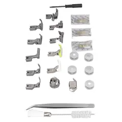 GENERICO - Máquina De Coser Industrial Recta Prensatelas Porta Bobina