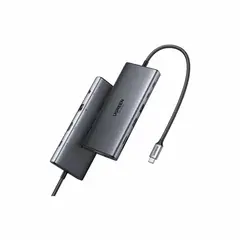 UGREEN - Hub 11 En 1 USB-C a HDMIVGA4 USBRJ45Sd35mm PD100W 45520