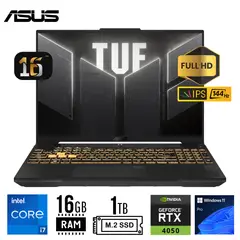 ASUS - LAPTOP TUF F16 FX607VU-RL091 CORE I7-13620H RAM 16GB SSD 1TB RTX 4050 6GB 16" FHD IPS WIN 11