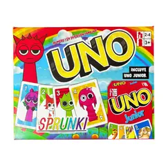 GENERICO - UNO EDICIÓN SPRUNKI + UNO JUNIOR JUEGO DE CARTAS