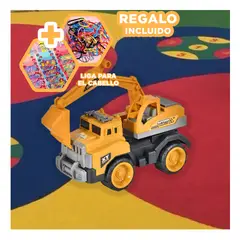 GENERICO - Pack6 Excavadora con Brazo Articulado Kids Y+Ligas de Regalo