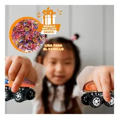 GENERICO - Pack12 Set de Carros Aventura Dino Y+Ligas de Regalo