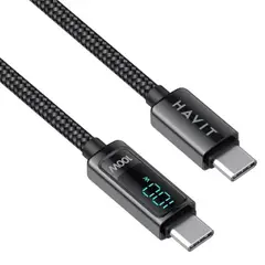 HAVIT - CABLE USB TIPO C A C - MATERIAL NYLON TRENZADO