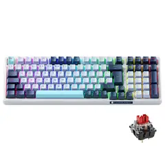 THUNDEROBOT - Teclado Gamer Con Cable K98 SP Blue Switch Red Led-RGB