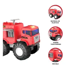 GENERICO - Pack2 Carro de Bombero de Medida 30cm Y+Regalo Agendita