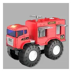 GENERICO - Pack4 Carro de Juguete de Bombero Rescate Y+Ligas de Regalo