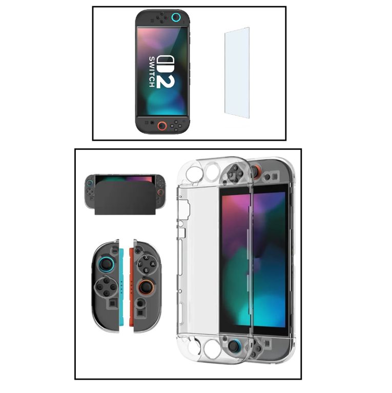 Mica Vidrio Y Case Protector Para Nintendo Switch 2 - 2025