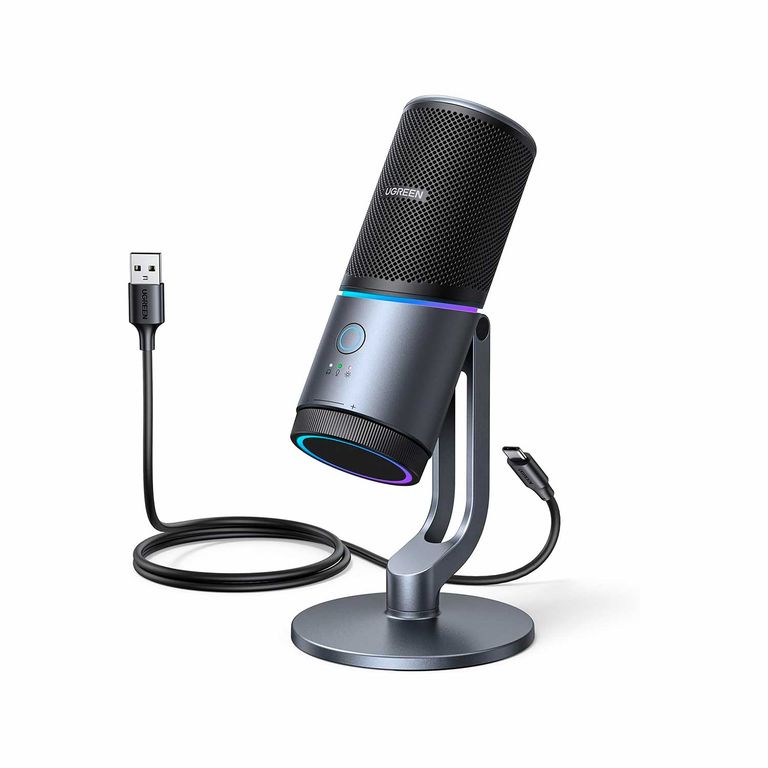 Microfono USB RGB boton de silencio 24bit96kHz CM769 - 35629