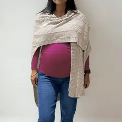 MOMMYLAND - PONCHO SHAWL TEJIDO MUJER