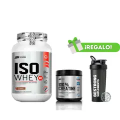 UNIVERSE NUTRITION - PROTEÍNA ISOWHEY CHOCOLATE + CREATINA 250G + SHAKER
