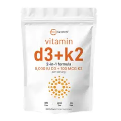 GENERICO - VITAMINA D3+K2 MICROINGREDIENTS 300 CÁPSULAS BLANDAS