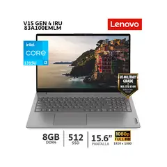LENOVO - Laptop V15 G4 IRU Intel Core i3 1315U RAM 8Gb Ram 512Gb SSD 156 FHD-83A100EMLM