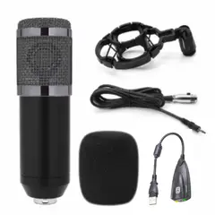 SEISA - Kit Micrófono Condensador Profesional Brazo Soporte Antipop BM800TZ