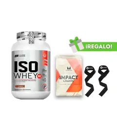 UNIVERSE NUTRITION - PROTEÍNA ISOWHEY CHOCOLATE + CREATINA MYPROTEIN 250G + STRAPS