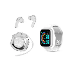 GENERICO - Smartwatch D20 + audífono AIR39 Blanco