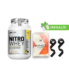 UNIVERSE NUTRITION - PROTEÍNA NITROWHEY 1 1KG COOKIES + CREATINA MYPROTEIN 250G + STRAPS