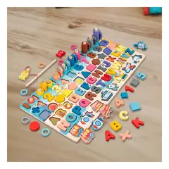 GENERICO - Pack4 Tablero Infantil en Multicolor Y+Banderitas Adhesivas