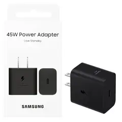 SAMSUNG - Adaptador 45w Galaxy S23 S3 Plus S23 Ultra Negro